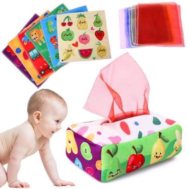 Imagem de Caixa de lenços Montessori para brinquedos para bebês YOGINGO de 6 a 1