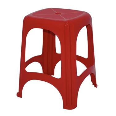 Imagem de Banqueta Tramontina Niterói em Polipropileno Vermelho