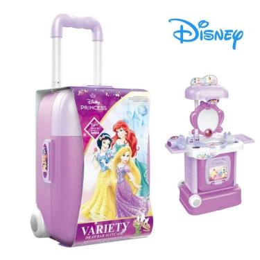 Imagem de Brinquedo Infantil Mala De Viagem E Penteadeira Princesas Multikids