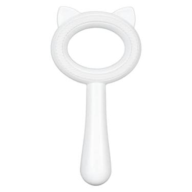 Imagem de Ferramenta de Escova para Cuidados Com Animais de Estimação Escova para Cuidados Com Gatos Multiuso Dupla Face Depilação Massagem Pente para Remoção de Pelos de Animais de (Branco)