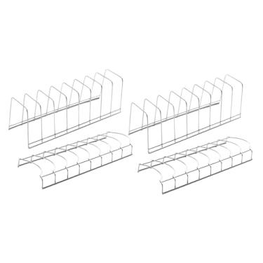 Imagem de Generic 2x Escorredor de Tigelas 2x Suporte para Pratos Suporte para Utensílios Organizador de aço Inoxidável Multiuso para Secagem de Pratos para, Prata
