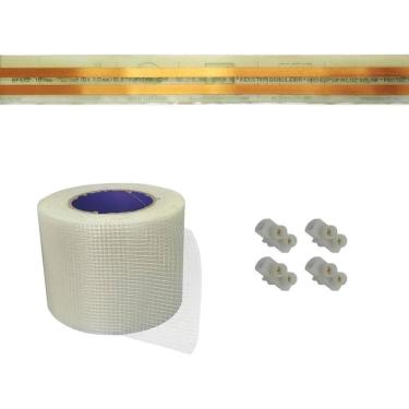 Imagem de 2X Kit Eletrofitas Adesiva 2 Pistas 2 Metros 750V 10A
