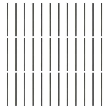 Imagem de PATIKIL Lápis HB, pacote com 36 lápis grafite redondo de madeira fina de 7 mm para escritório, desenho, mão pequena, preta