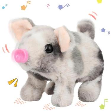 Imagem de Brinquedo de pelúcia Hopearl Walking Spotted Pig Pet Piggy 20 cm para 