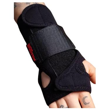 Imagem de Munhequeira com Tala Bilateral, Curta, Preta, Progne, Unid