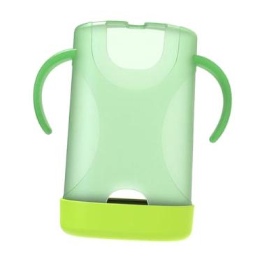 Imagem de Kokiya Suporte para caixa de para crianças, fácil de segurar, capa rígida, sem bagunça, confortável e portátil, 15x13,4 cm, Verde