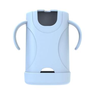 Imagem de Kokiya Suporte para caixa de para crianças, fácil de segurar, capa rígida, sem bagunça, confortável e portátil, 15x13,4 cm, Azul