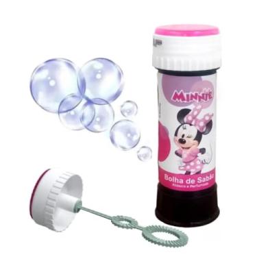 Imagem de Bolha de Sabão Minnie 60ml + Joguinho na Tampa – Cores Vivas