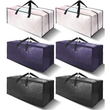 Imagem de Sacos de movimento VELVETSURE Extra Large 150L/40 galões, pacote com 6