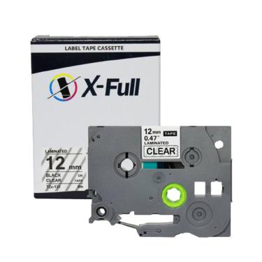 Imagem de Fita Compatível Brother Tze 131 Incolor Letra Preta 12mm