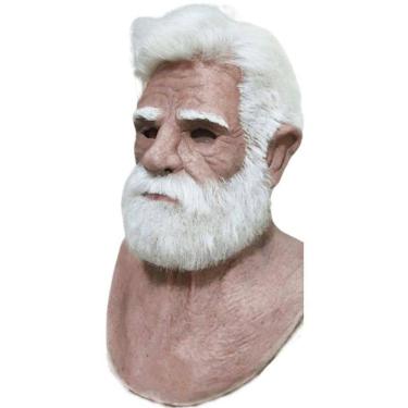 Imagem de Máscara Facial Mascara Homem Velho De Halloween 3D Real
