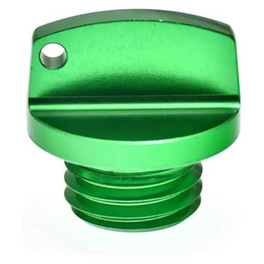 Imagem de Acessórios de motocicleta CNC M20 x 2,5 plugue de tampa de enchimento de óleo compatível com Y&AMAHA CBR 250RR 1000RR YZ250F YZ450F (verde)