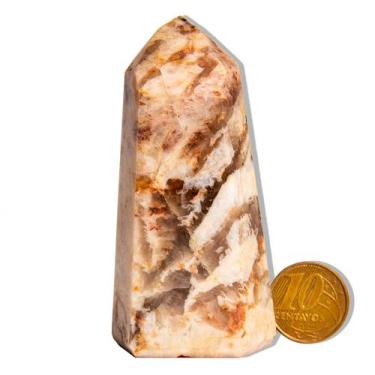 Imagem de Ponta Turmalina no Feldspato Natural 7-8cm 100-150g Tipo B - Cristaisd