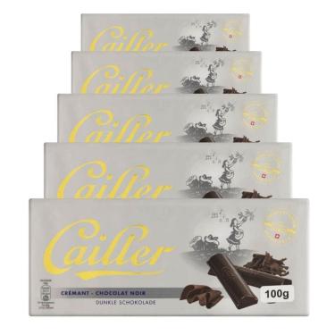 Imagem de Chocolate Suíço 46% Cacau Cailler Amargo 5 Barras