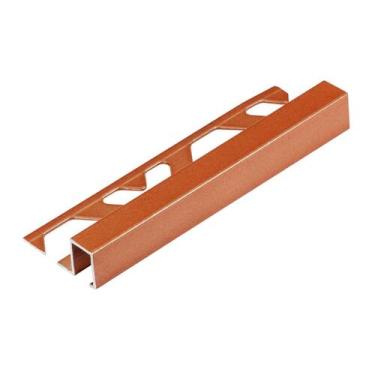 Imagem de Listelo U Alumínio Firenze Premium 10mmx12mmx3ml - Viscardi, Cobre