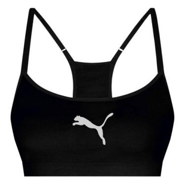 Imagem de Top Puma Com Bojo Regulador Sem Costura Feminino - Preto M, Preto, M