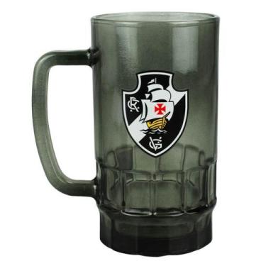 Imagem de Caneca Vidro Fumê Transparente 550ml Vasco - Mileno