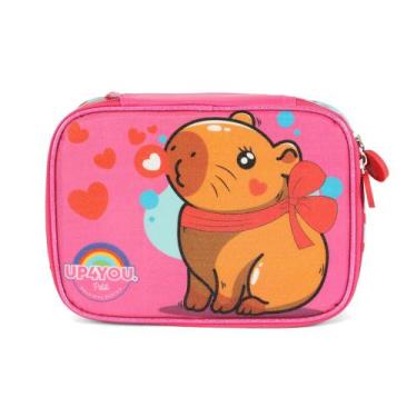 Imagem de Estojo Box Capivara Pink UP4YOU EI42114UP Lançamento 2026