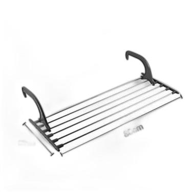 Imagem de Varal De Parede Suspenso Coringa 80Cm Roupas Leve Lavanderia