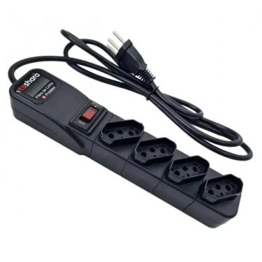 Imagem de Filtro de Linha 552 4 Tomadas 1,5m Azul Bivolt TS Shara