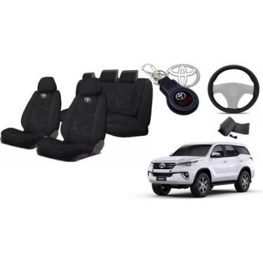 Imagem de Kit Capas Tecido Personalizado Sob Medida SW4 2010-22 + Volante + Chav