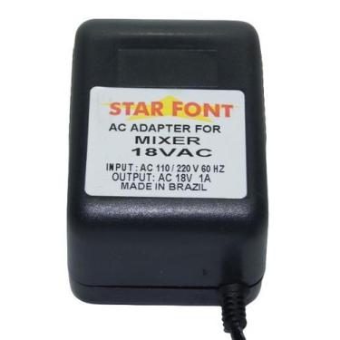 Imagem de Fonte AC 18V 1A para Mesa de Som Mixer - Compatível com Mackie Mix12FX