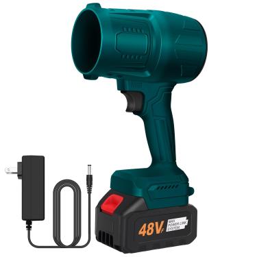 Imagem de Soprador de folhas sem fio limpador portátil de poeira sopradores portáteis, azul escuro