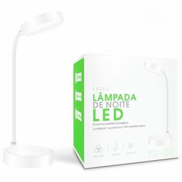 Imagem de Luminaria de Mesa, Luminaria de Mesa Led, LumináRia Abajur de Mesa Led, RecarregáVel Touch Haste FlexíVel, 10×34.5cm, Branco(TD-05-1PCS)