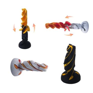 Imagem de EXQDYNM 2 PCS Impossible Cone Spiral Fidget Toy Passthrough Mini Geometric Space Toy 3D Printed Desktop Deco Gift Stress Relief Toy