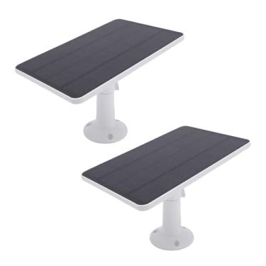 Imagem de Zopsc Painel Solar Anel para Campainha, 2 Pacote de Pacote de 10w Carregador de Painel Duplo para Campainha de Vídeo 2 3 4, Prova de água IP65, Suporte de 360 ​​°, Saída de 580mA,