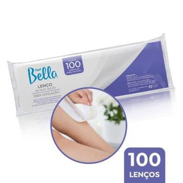 Imagem de Lenços Depilação Falso Tecido Fibra Nat. Depil Bella 100un