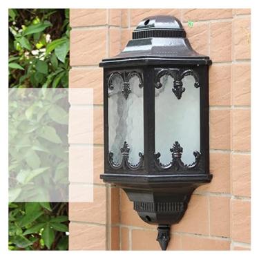 Imagem de Arandela de parede moderna à prova d'água para exterior, iluminação decorativa de jardim ACGarden Aisle Landscape Wall Sconce, luminária pendente de teto LED, preta