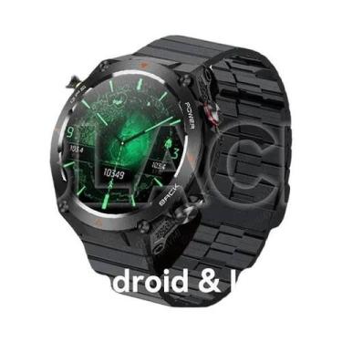 Imagem de Relógio Inteligente Militar Masculino Com GPS, Tela AMOLED HD De 1.43 