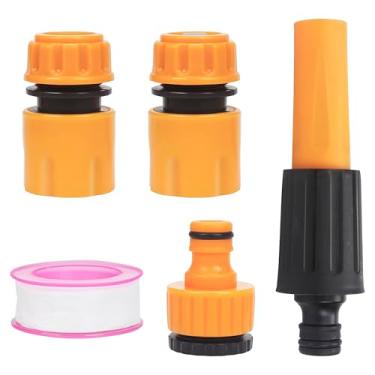 Imagem de XCZYN Conjunto de conectores de mangueira de jardim, conector rápido de mangueira adaptador de entrada para bobinas e carrinhos, conexão de água, encaixe de mangueira para torneira universal de 1/2 e