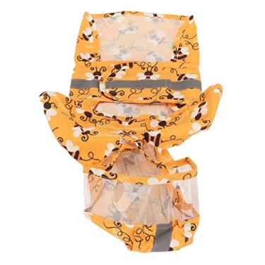Imagem de YOUTHINK Puppy Rain Hooded Rain Hooded Puppy Coat Leve Jaqueta de Chuva Reflexiva à Prova d'água para Cães Poncho Ajustável para Atividades Ao Ar Livre para Animais de Estimação (S)