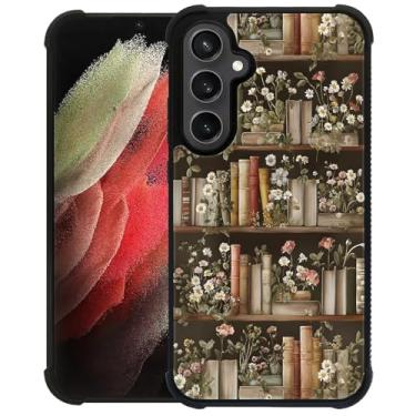 Imagem de DAIZAG Capa para Samsung Galaxy S23 FE, capa protetora antiderrapante com absorção de choque de quatro cantos para meninas e meninos - estante floral para amantes de plantas