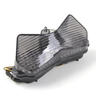 Imagem de Lanterna traseira de LED fumê Arashi para Kawasaki Ninja ZX6R ZX636 2003-2004, Z1000 2003-2006, luz traseira de freio de seta, acessórios de substituição integrados para motocicleta