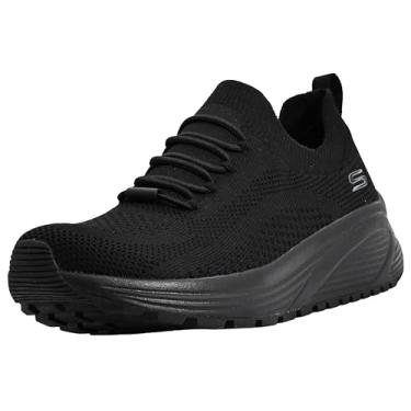 Imagem de Skechers Tênis feminino Bobs Sparrow 2.0-Allegiance Crew, Preto/preto, 10
