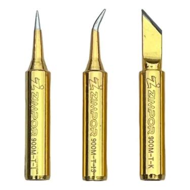 Imagem de Kit 3 Pontas Para Estação Ferro Solda Ponteiras Reposição So