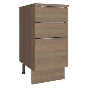 Imagem de Balcão Stella 3 Gavetas Rustic Madesa
