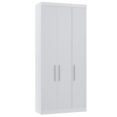 Imagem de Guarda Roupa Modulado 134,50cm 4 Portas E 4 Gavetas Alpes Luciane Móveis Branco Pf Com Avelã Pf