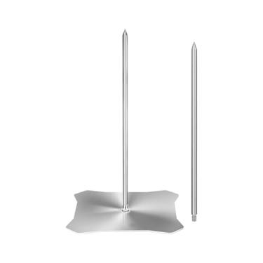 Imagem de Dualoai Grelha Vertical Giratória, Assador de Frango, Suporte, Churrasqueira Brasileira em aço Inoxidável para Linguiças, Frangos Inteiros E Grandes Cortes de