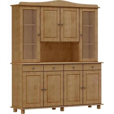 Imagem de Cristaleira Madeira Maciça 8 Portas 169 Cm Milani Store - MILANI MOVEL