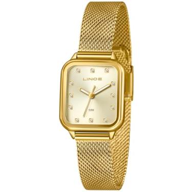 Imagem de RELOGIO FEMININO DOURADO LINCE ANALOGICO MOSTRADOR CHAMPANHE URBAN LQGH253L26 C1KX