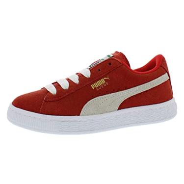 Imagem de PUMA Tênis infantil de camurça P, High Risk Red/White, 3 Little Kid
