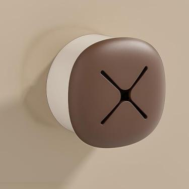 Imagem de Ganchos de toalha redondos para pendurar toalhas de mão e panos de prato (marrom café)