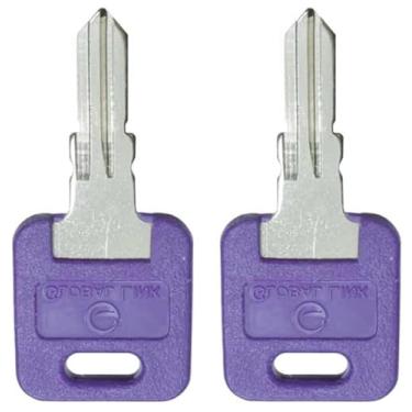 Imagem de Auttoop (1 par de chaves pré-cortadas para Global Link RV G301 - Chave branca de reboque G391