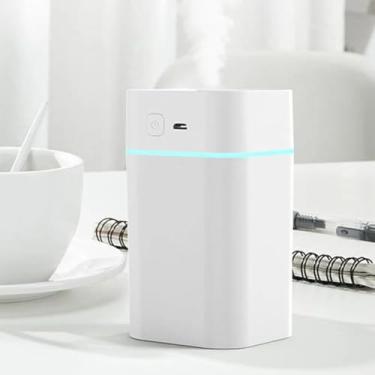 Imagem de Umidificador de Ar Ultrassônico Portátil USB (260ml) – Aromatizador Difusor Elétrico e Purificador de Ambientes – Bivolt – LED Noturno – Silencioso para Quarto, Escritório e Carro