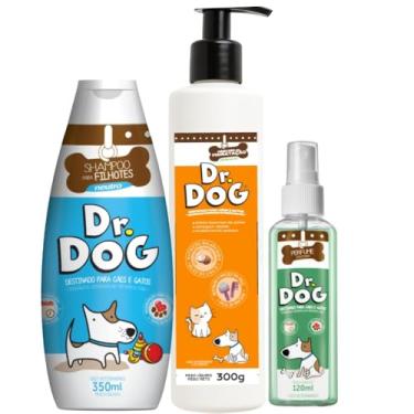 Imagem de Kit de banho Pet Filhotes Cães Gatos shampoo+ Condicionador máscara hidratante +perfume, hidrata e neutraliza odores