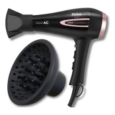 Imagem de 2X Secador De Cabelo Philco 2100W Íon Com Difus